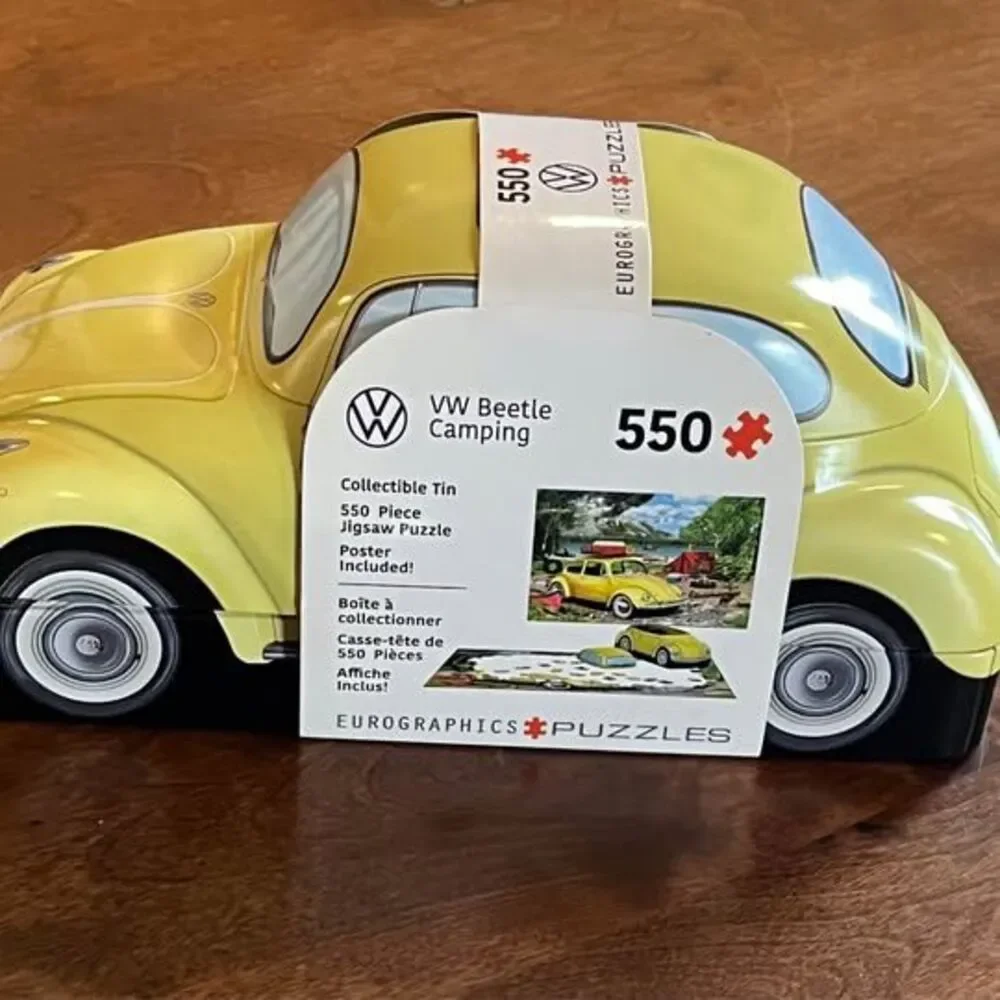 Eurographics VW Beetle Camping 550-Piece Puzzle in Collectible Tin